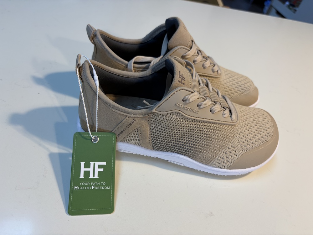 Hike Footwear HF Stride Women's Sneaker Beige Size 6 Ergonomic Barefoot Athletic